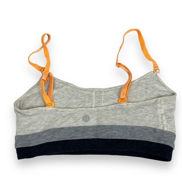 lululemon bra womens 4 hot pink gray strapy yoga sports bra - Picture 5 of 13